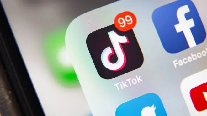 Notifiche sull'app di TikTok su smartphone 
