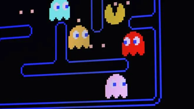 Schermata del videogame 'Pac-Man'
