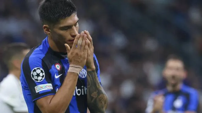 Inter Milan�s Joaquin Correa reacts during the UEFA Champions League Group C  match  between FC Inter  and  Fc Bayern Munchen   at Giuseppe Meazza stadium in Milan, 7 September 2022.
ANSA / MATTEO BAZZI