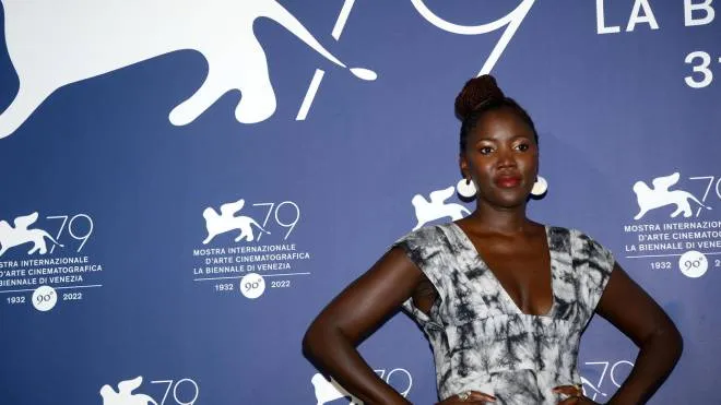 Filmmaker Alice Diop poses at a photocall for 'Saint Omer' during the 79th annual Venice International Film Festival, in Venice, Italy, 07 September 2022.The movie is presented in official competition 'Venezia 79'at the festival running from 31 August to 10 September 2022. ANSA/CLAUDIO ONORATI