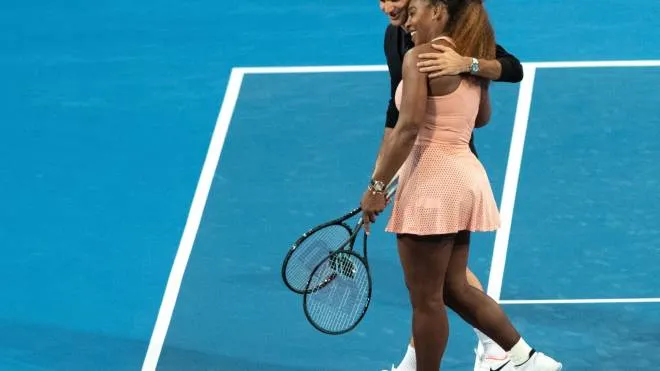 Roger Federer e Serena Williams (Ansa)