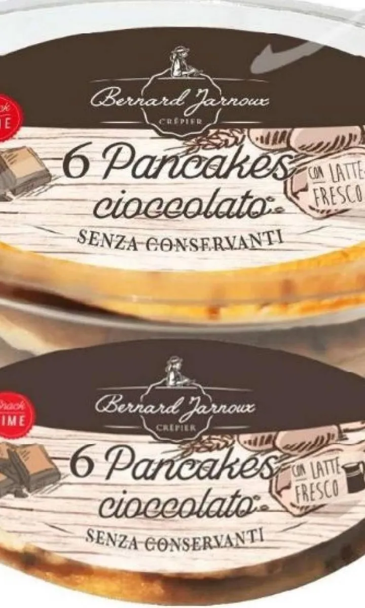 La confezione dei pancake del marchio Bernard Jarnoux Crepier