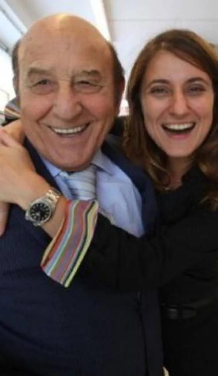 Francesca Amadori, 45 anni, con il nonno Francesco patron dell’azienda