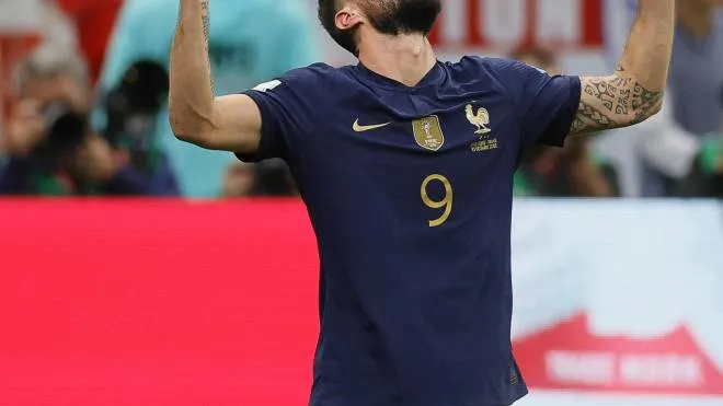 Olivier Giroud, 36 anni, ha segnato 5 gol in questa edizione dei Mondiali