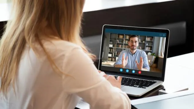Una videochiamata su Skype