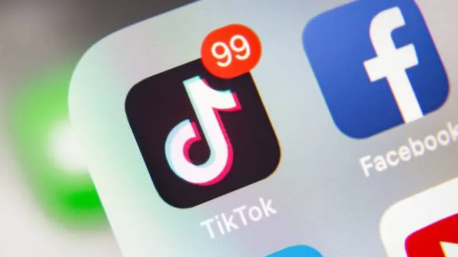 Notifiche sull'app di TikTok su smartphone 