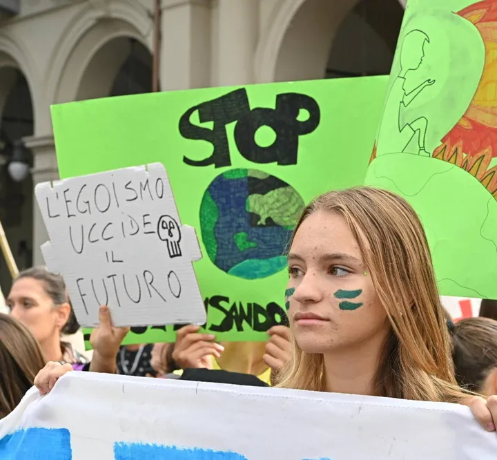 Roma, una recente manifestazione di Friday for future contro i cambiamenti climatici