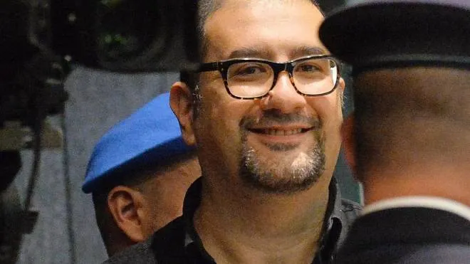 Alfredo Cospito nel 2013 durante il processo per il ferimento di Roberto Adinolfi
