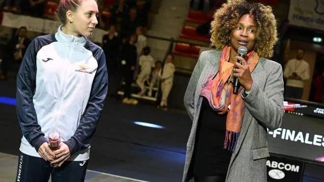 Mariaclotilde Adosini riceve gli elogi dell’ex ministro dello sport Laura Flessel