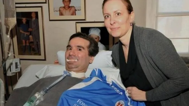 Chantal Borgonovo assieme al marito: Stefano Borgonovo è morto dieci anni fa, nel 2008 annunciò di essere malato di Sla