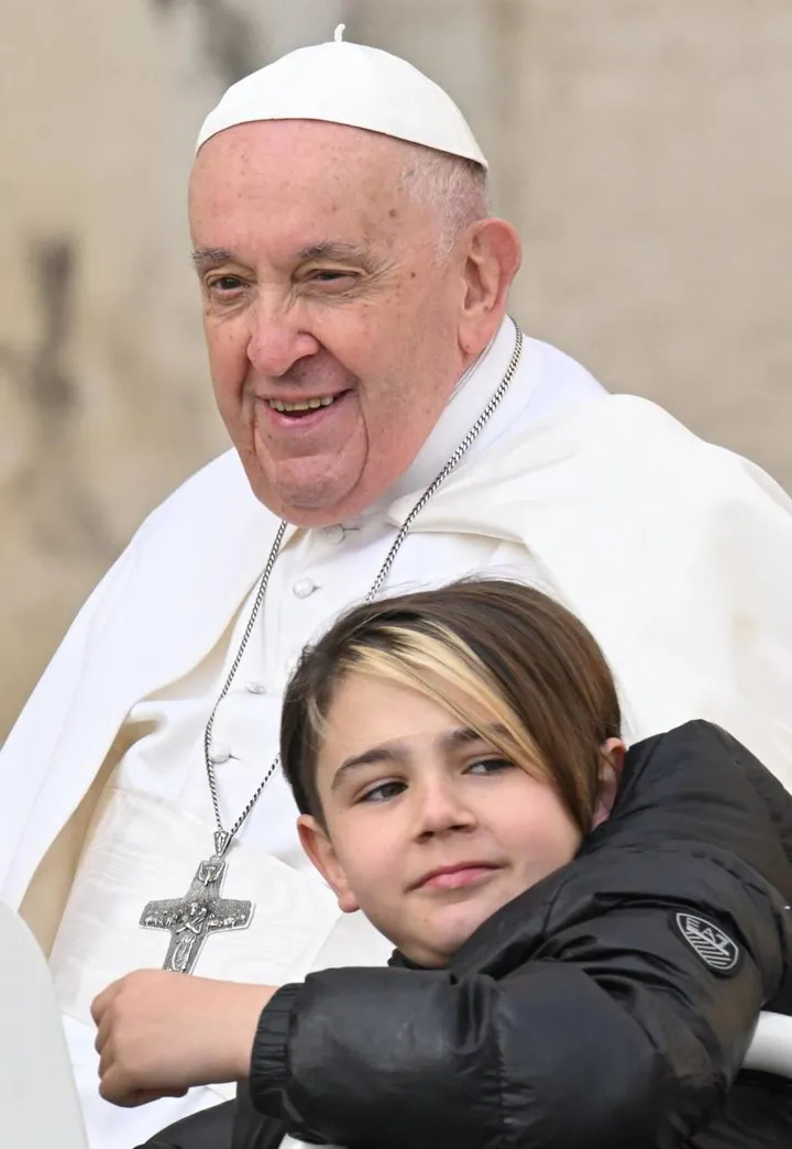 Papa Francesco ieri a San Pietro