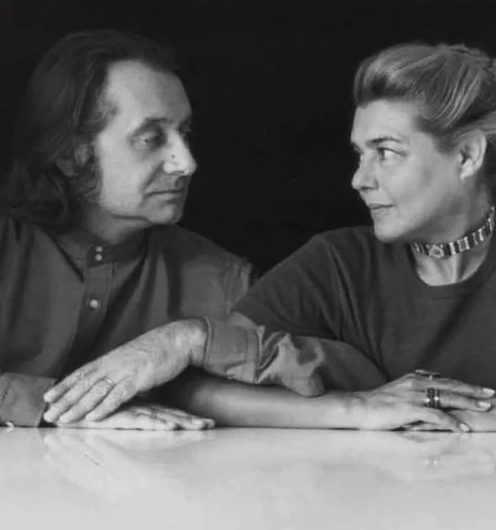 Ettore Sottsass junior (1917–2007) con Fernanda Pivano (1917–2009)
