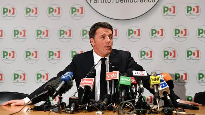 Democratic Party (PD) leader Matteo Renzi during a press conference in Rome, 5 March 2018. Italy's ex-Premier Matteo Renzi announces his resignation as Democratic Party chief after poor results in election. ANSA/ETTORE FERRARI