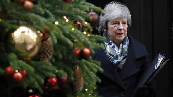 Britain's Prime Minister Theresa May leaves from 10 Downing Street in central London on December 17, 2018  before heading to the House of Commons to make a statement on her attendance at last week's EU Summit. - Prime Minister Theresa May will on Monday warn MPs against supporting a second Brexit referendum, as calls mount for a public vote to break the political impasse over the deal she struck with the EU. &quot;Let us not break faith with the British people by trying to stage another referendum,&quot; she will tell parliament, according to extracts from her speech released by Downing Street. (Photo by Tolga AKMEN / AFP)
