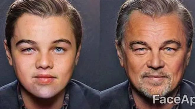 Leonardo DiCaprio ringiovanito e invecchiato con FaceApp