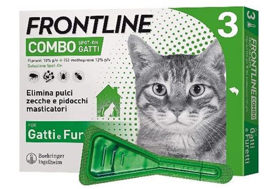 Frontline Combo, 3 Pipette per gatti su amazon.com