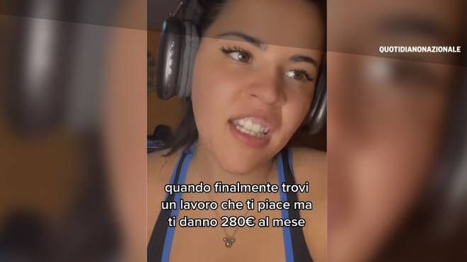 Francesca Sebastiani nel video di TikTok