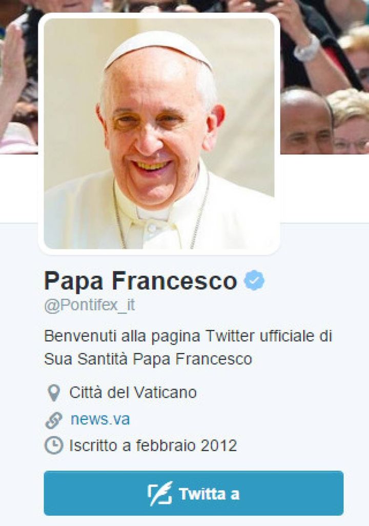 Il Papa spopola su Twitter