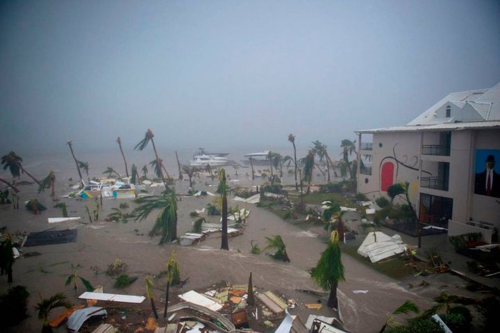 L'uragano Irma devasta i Caraibi 6 settembre 2017 (Afp, Lionel Chamoiseau)