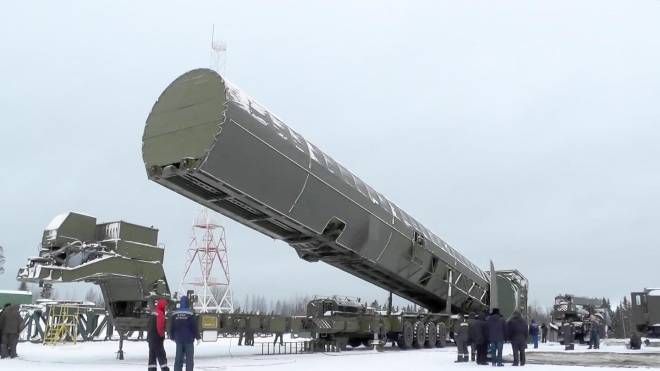 Sarmat, il nuovo missile intercontineltale sovietico (Ansa)