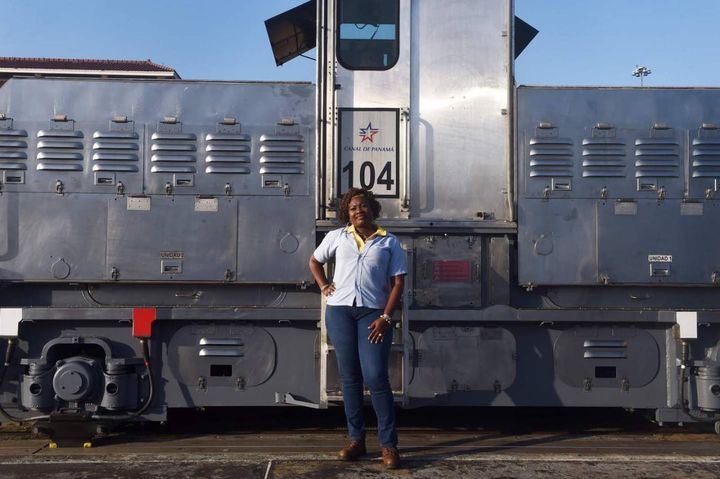 Glaciela Shreeves, 53 anni, operatrice di locomotiva a Panama City(Lapresse)