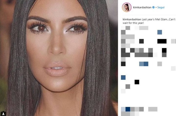 Kim Kardashian su Instagram