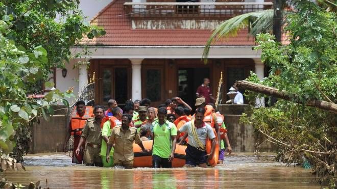 I soccorsi in Kerala (LaPresse)