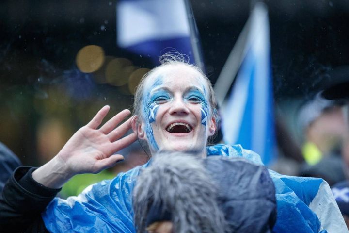 Scozia, marcia per l'indipendenza (Ansa)