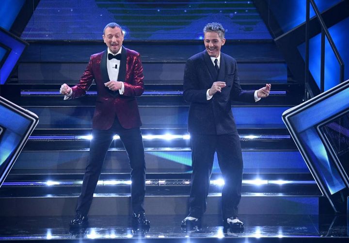 Sanremo 2021: Amadeus e Fiorello danno il via alla terza serata del Festival (Ansa)