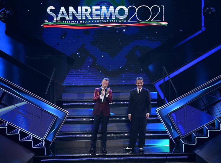 Sanremo 2021: Amadeus e Fiorello danno il via alla terza serata del Festival (Ansa)