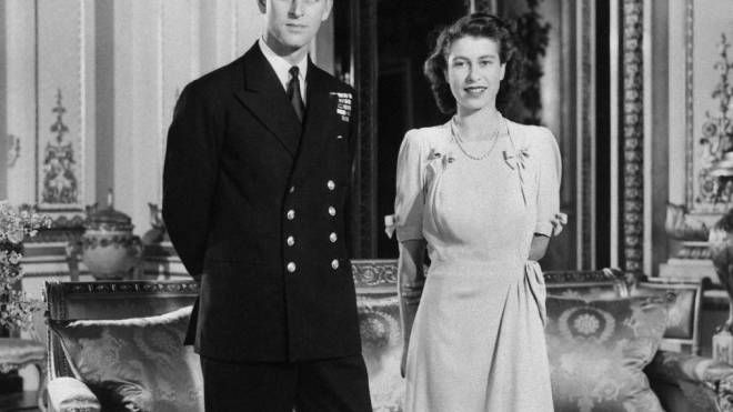 Filippo ed Elisabetta nel 1947 (Ansa)