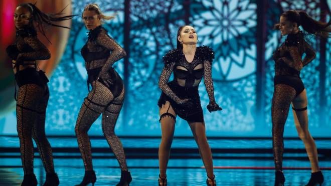 Eurovision 2021, la prima semifinale: Samira Efendi dall'Azerbaijan (Ansa)