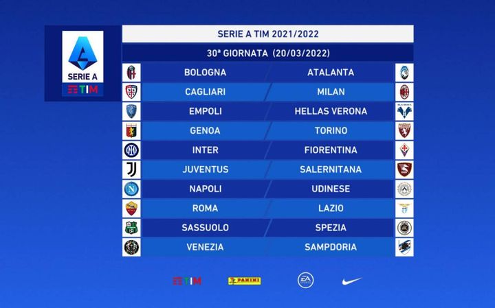 Serie A: giornata 30