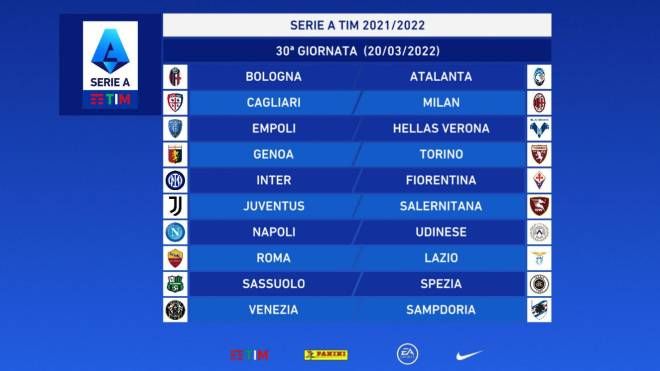 Serie A: giornata 30