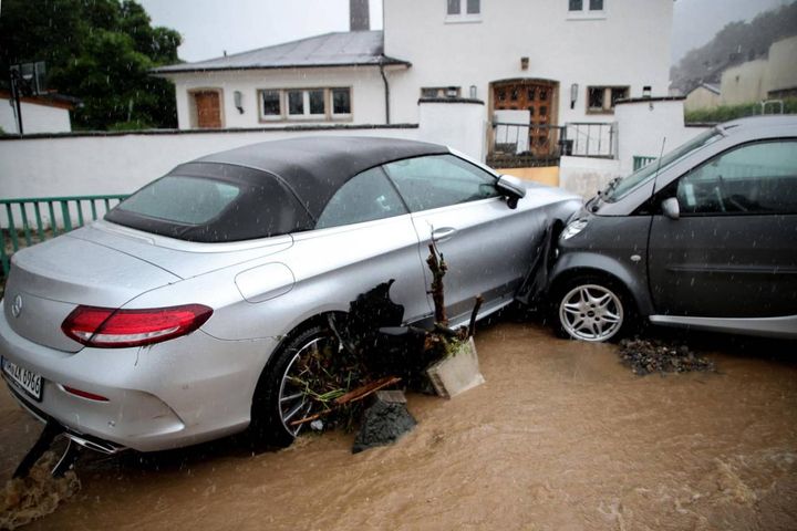 Inondazioni in  Germania (Ansa)