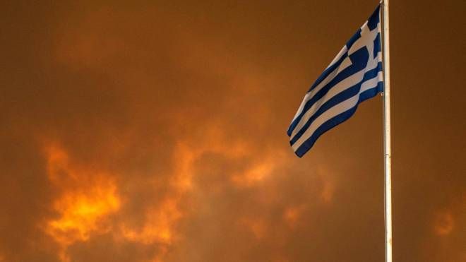 Incendi in Grecia (Ansa)