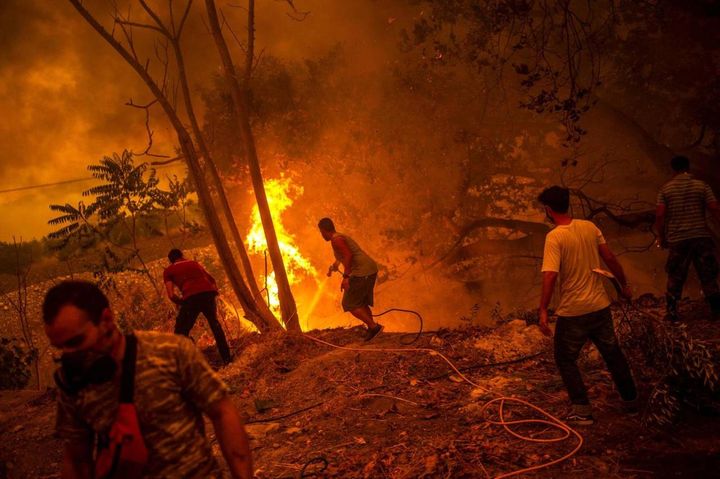 Incendi in Grecia (Ansa)