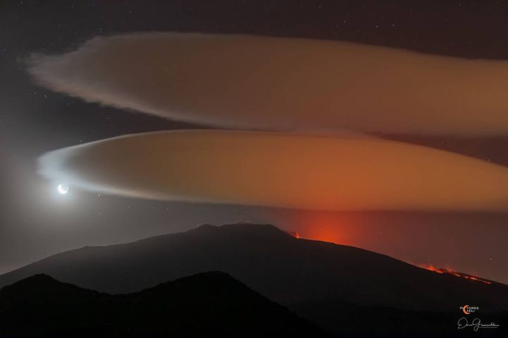 Nuvole lenticolari sull'Etna (Dario Giannobile)