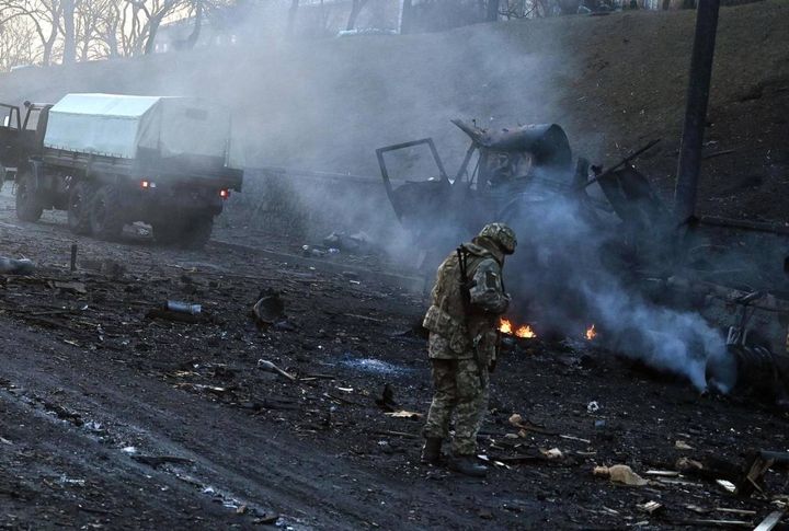 Esplosioni e spari in molte zone di  Kiev  (Ansa)