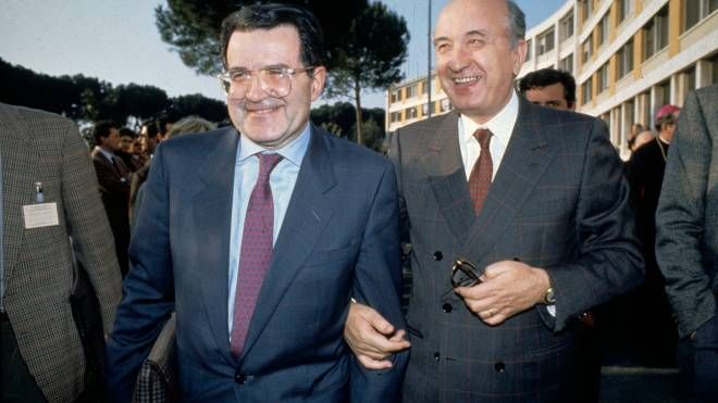 Con Romano Prodi (ImagoE)