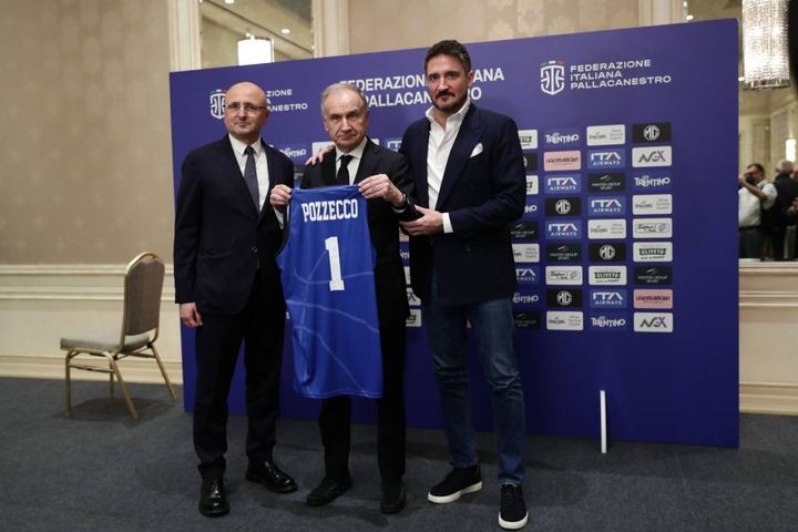 La Nazionale italiana di basket ha un nuovo commissario tecnico: Gianmarco Pozzecco. La presentazione del Poz: "Responsabilità enorme" (ImagoEconomica)
