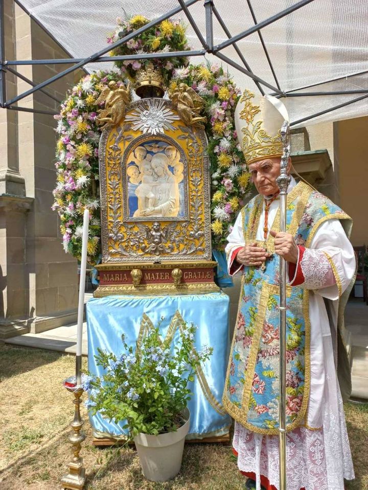 Il cardinale Ernest Simoni a Boccadirio (foto segreteria Ernest Simoni)