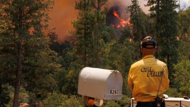 Incendio a Oak, in California (Ansa)