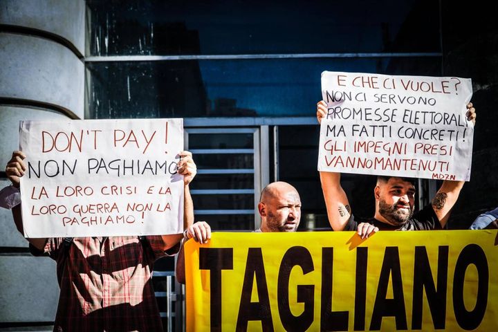 La manifestazione del Movimento Disoccupati 7 Novembre di Napoli