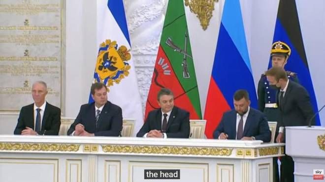 Putin ha firmato per annettere le 4 regioni ucraine occupate (Ansa)