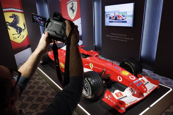 La Ferrari F2003-GA di Schumacher (Ansa)