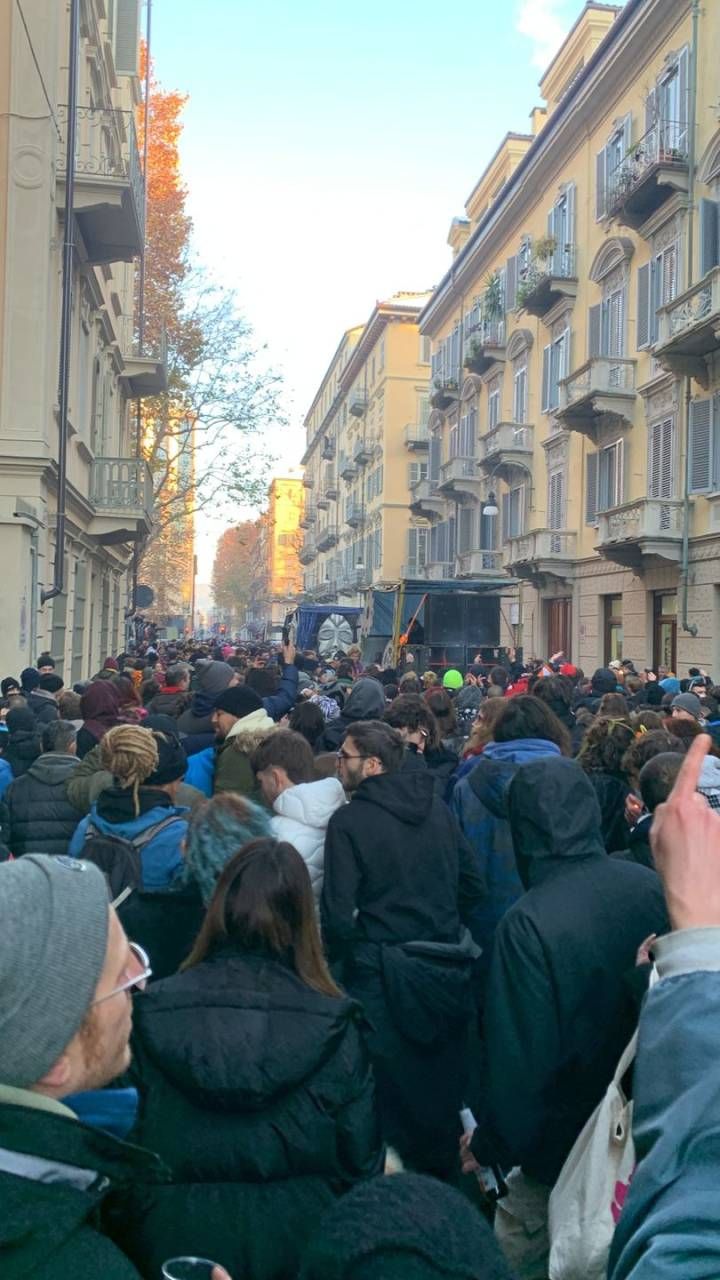 Manifestazione a Torino (Ansa)