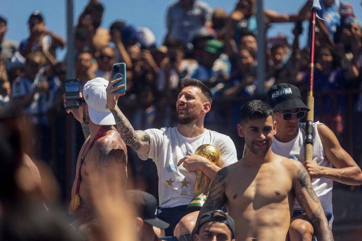 Il selfie di Leo Messi