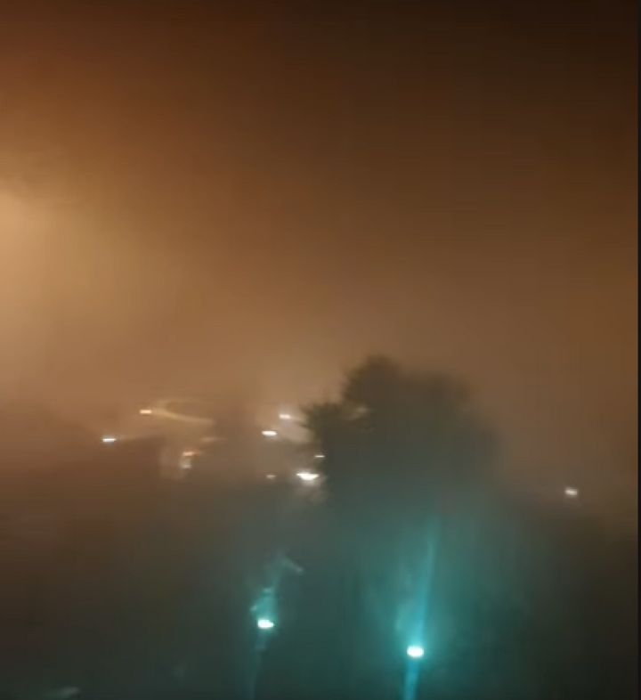 Nebbia a Napoli a Capodanno 