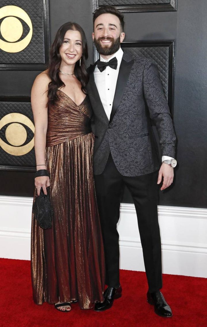 Mindi Kirsch and Justin Zim alla 65esima edizione dei Grammy Awards